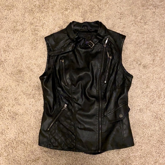Chelsea & Violet Tops - Faux leather moto vest Chelsea & violet NWT